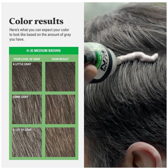 Just for Men Shampoo In Hair Color H-35 MEDIUM BROWN, 3 Pack - Picture 6 of 6